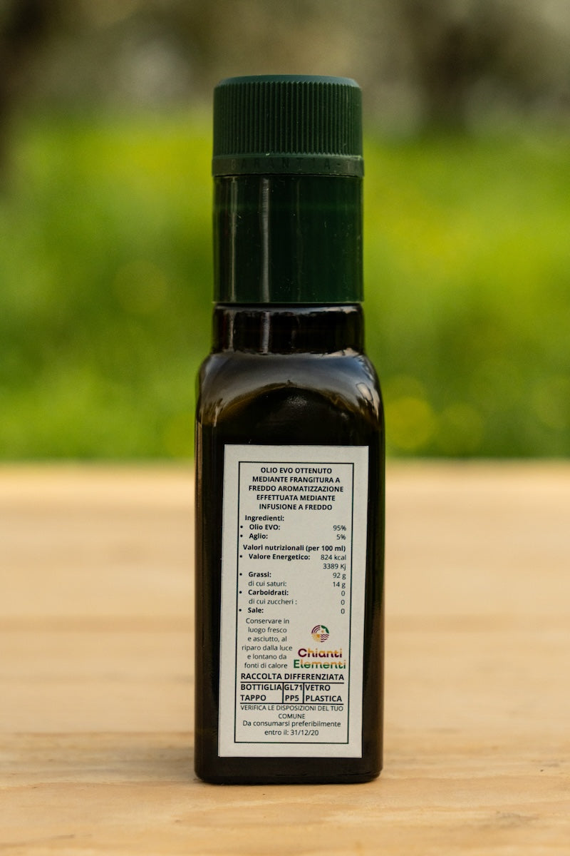 Olio Extra Vergine di Oliva Aromatizzato all'Aglio