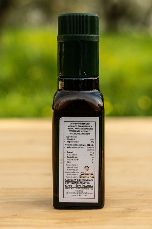 Olio Extra Vergine di Oliva Aromatizzato al Peperoncino